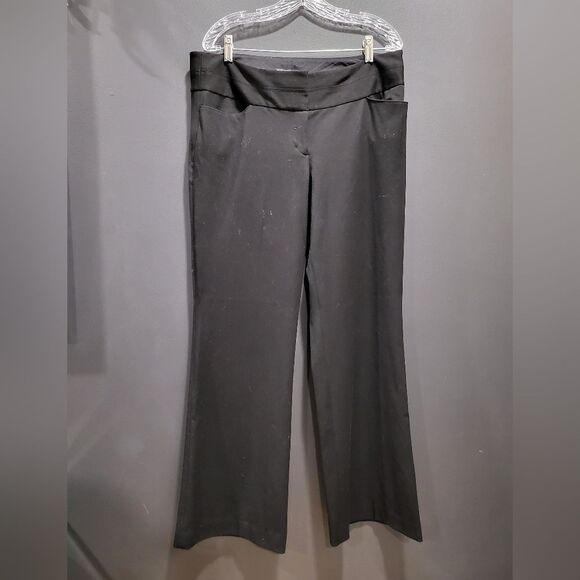 Express Black Trousers with Structured Fabric and Full Length - Picture 8 of 9